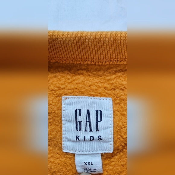 Gap Kids Boys Orange Long Sleeve Crewneck Pullover Dinosaur Sweater Size XXL - Picture 5 of 11